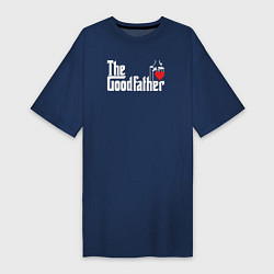 Футболка женская-платье The godfather love, цвет: тёмно-синий