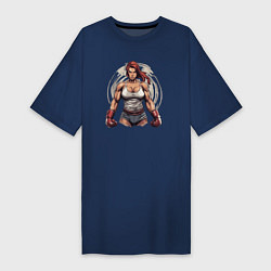 Женская футболка-платье Боевой настрой
