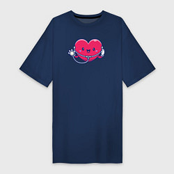 Женская футболка-платье Сердечко медика