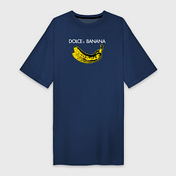 Футболка женская-платье Dolce Banana, цвет: тёмно-синий
