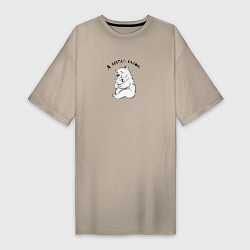 Женская футболка-платье Медведь и медвежонок