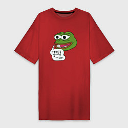 Женская футболка-платье Pepe feels good man