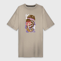 Женская футболка-платье Перона чиби - One Piece