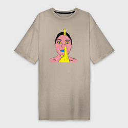 Женская футболка-платье Палец в носу
