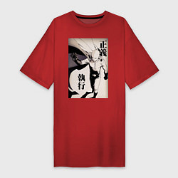 Женская футболка-платье Ванпанчмен Сайтама герой