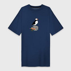 Женская футболка-платье Маленькая птичка тупик
