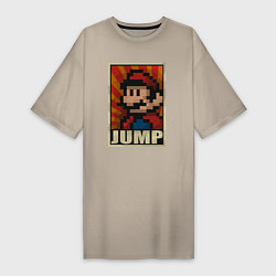Женская футболка-платье Jump Mario