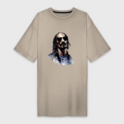 Женская футболка-платье Snoop dog