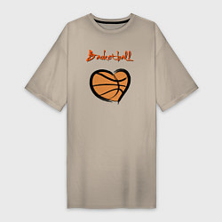 Женская футболка-платье Basket lover