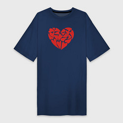 Женская футболка-платье Hearts of love
