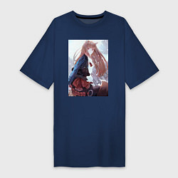Женская футболка-платье Волчица Холо Мудрая