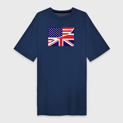 Женская футболка-платье США и Великобритания
