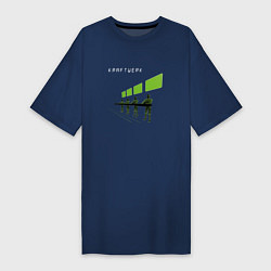 Женская футболка-платье Kraftwerk - Robots scene