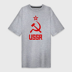 Женская футболка-платье СССР - великая держава