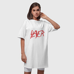 Футболка женская-платье Slayer, цвет: белый — фото 2