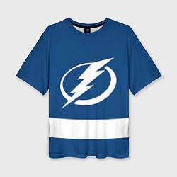Женская футболка оверсайз Tampa Bay Lightning