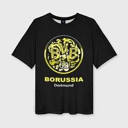 Женская футболка оверсайз Borussia Dortmund