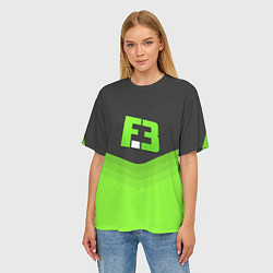 Футболка оверсайз женская FlipSid3 Uniform, цвет: 3D-принт — фото 2