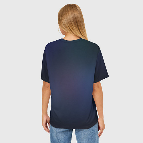 Женская футболка оверсайз Disruptor Lightning / 3D-принт – фото 4