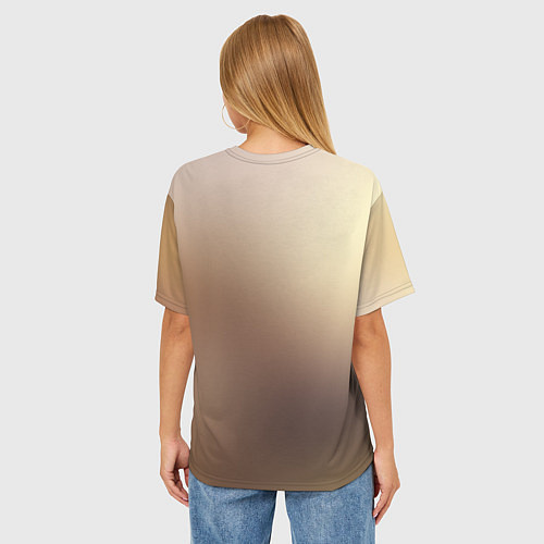 Женская футболка оверсайз Sun / 3D-принт – фото 4