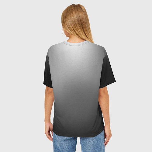 Женская футболка оверсайз Браум / 3D-принт – фото 4