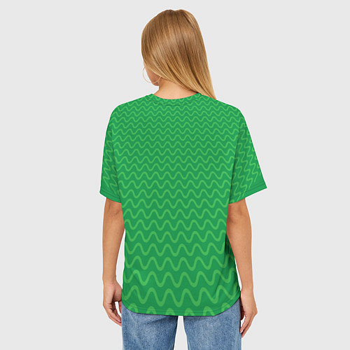 Женская футболка оверсайз Брокко Ли / 3D-принт – фото 4