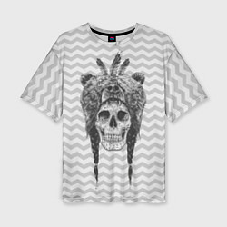 Футболка оверсайз женская Мертвый шаман, цвет: 3D-принт