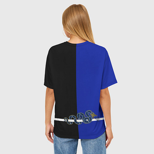 Женская футболка оверсайз Интер ФК - Милан / 3D-принт – фото 4