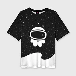 Женская футболка оверсайз Маленький космонавт
