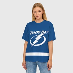 Футболка оверсайз женская Tampa Bay: Nesterov, цвет: 3D-принт — фото 2