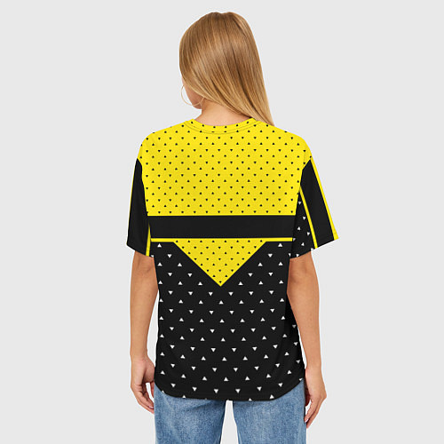 Женская футболка оверсайз Brazzers Style / 3D-принт – фото 4