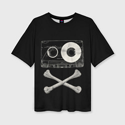 Женская футболка оверсайз Pirate Music
