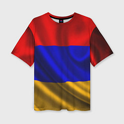 Футболка оверсайз женская Флаг Армения, цвет: 3D-принт