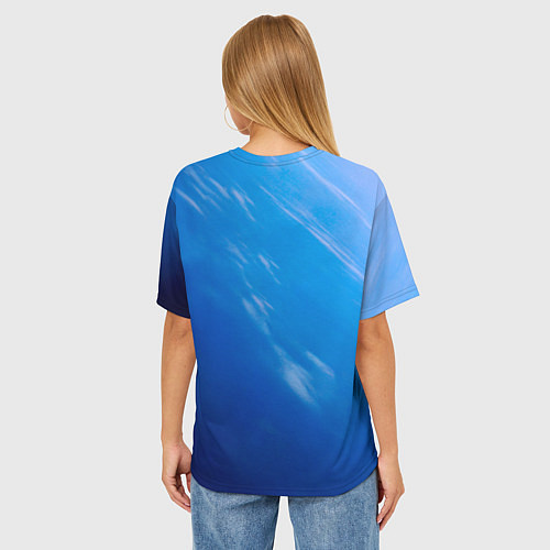 Женская футболка оверсайз Су 35 / 3D-принт – фото 4