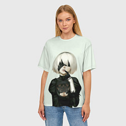 Футболка оверсайз женская B2, цвет: 3D-принт — фото 2