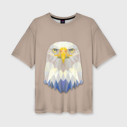 Футболка оверсайз женская Геометрический орел, цвет: 3D-принт