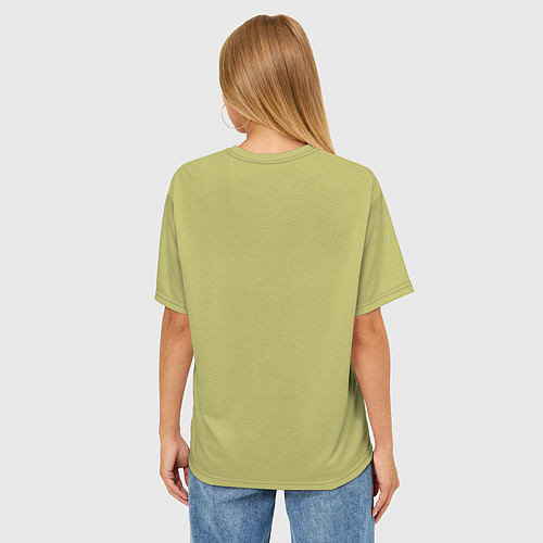 Женская футболка оверсайз Дедушка енот / 3D-принт – фото 4