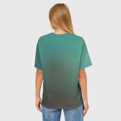 Женская футболка оверсайз Forest / 3D-принт – фото 4