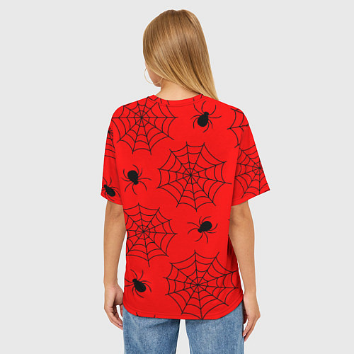 Женская футболка оверсайз Рассадник пауков / 3D-принт – фото 4