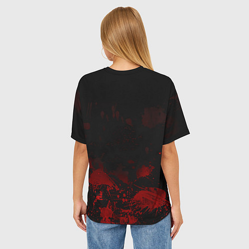 Женская футболка оверсайз Slipknot: Blood Blemishes / 3D-принт – фото 4