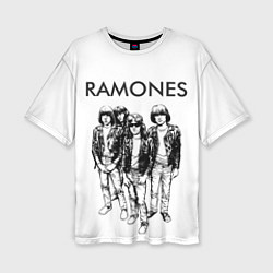Футболка оверсайз женская Ramones Party, цвет: 3D-принт