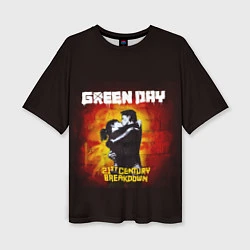 Футболка оверсайз женская Поцелуй Green Day, цвет: 3D-принт