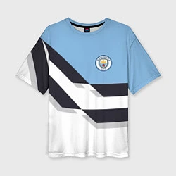 Женская футболка оверсайз Manchester City FC: White style