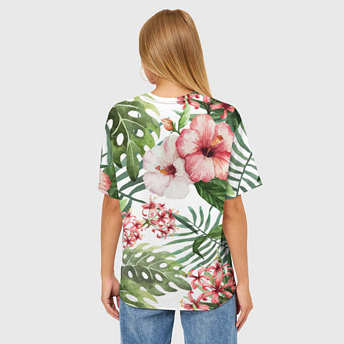 Женская футболка оверсайз Таинственный остров / 3D-принт – фото 4