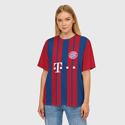 Футболка оверсайз женская Bayern FC: Original 2018, цвет: 3D-принт — фото 2
