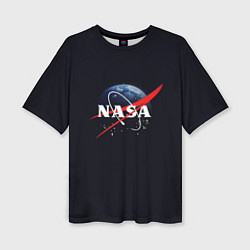 Футболка оверсайз женская NASA: Black Space, цвет: 3D-принт