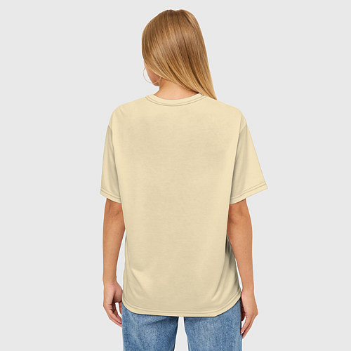 Женская футболка оверсайз Брокколи монстер / 3D-принт – фото 4