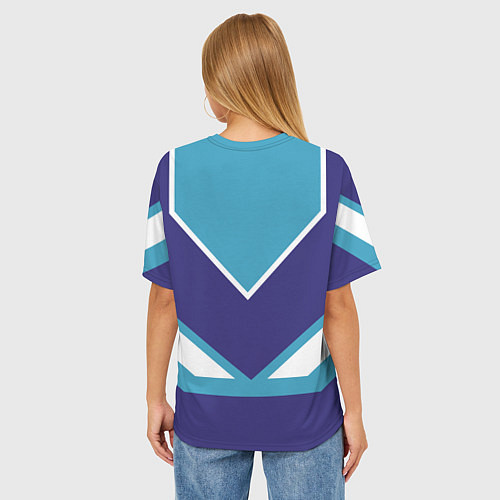 Женская футболка оверсайз Очень сладкая Нина / 3D-принт – фото 4