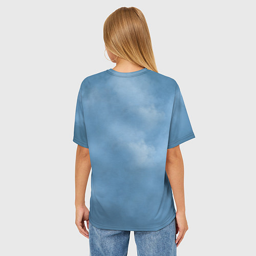 Женская футболка оверсайз Skillet: Smoke / 3D-принт – фото 4