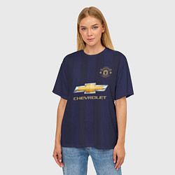 Футболка оверсайз женская FC MU: Pogba Away 18/19, цвет: 3D-принт — фото 2